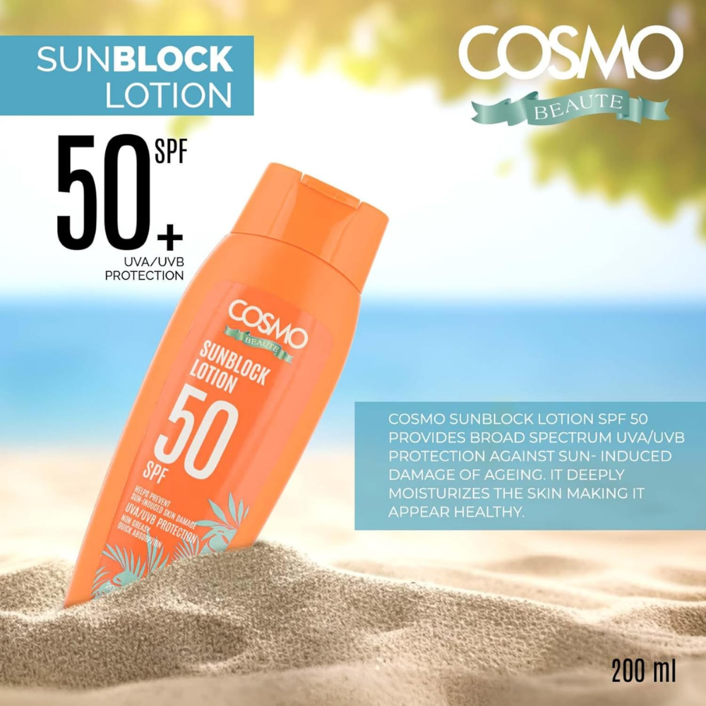 Cosmo Beaute Sunblock Lotion Spf50 200Ml