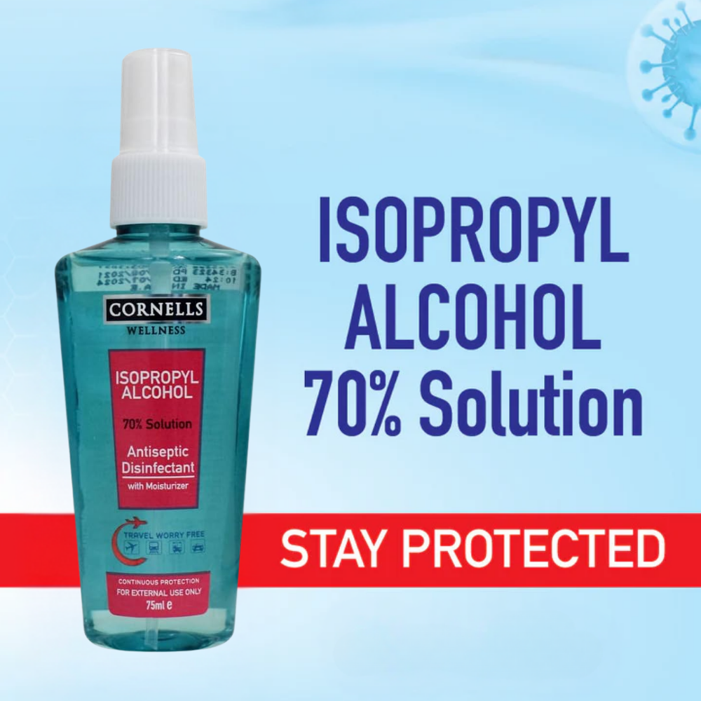Cornells Isopropyl Alcohol Antiseptic Disinfectant 75Ml