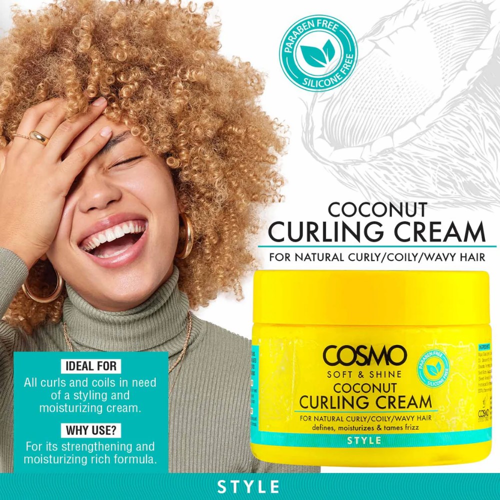 Cosmo Soft & Shine Coconut Curling Cream Style 325g