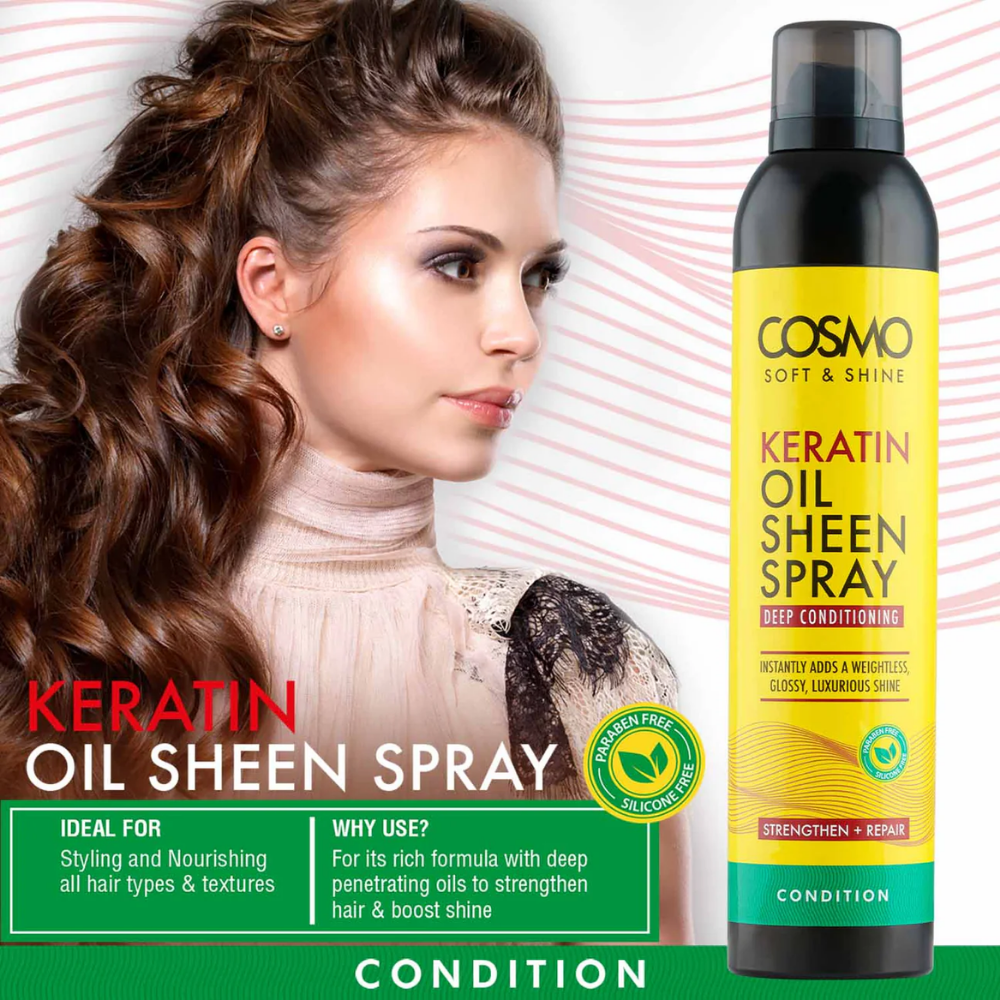 Cosmo Soft & Shine Keratin Oil Spray 300ml