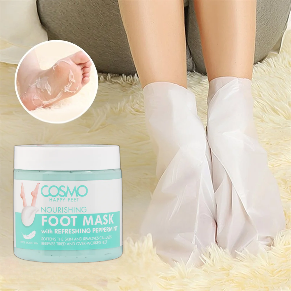 Cosmo Nourishing Foot Mask with Refreshing Peppermint 625G