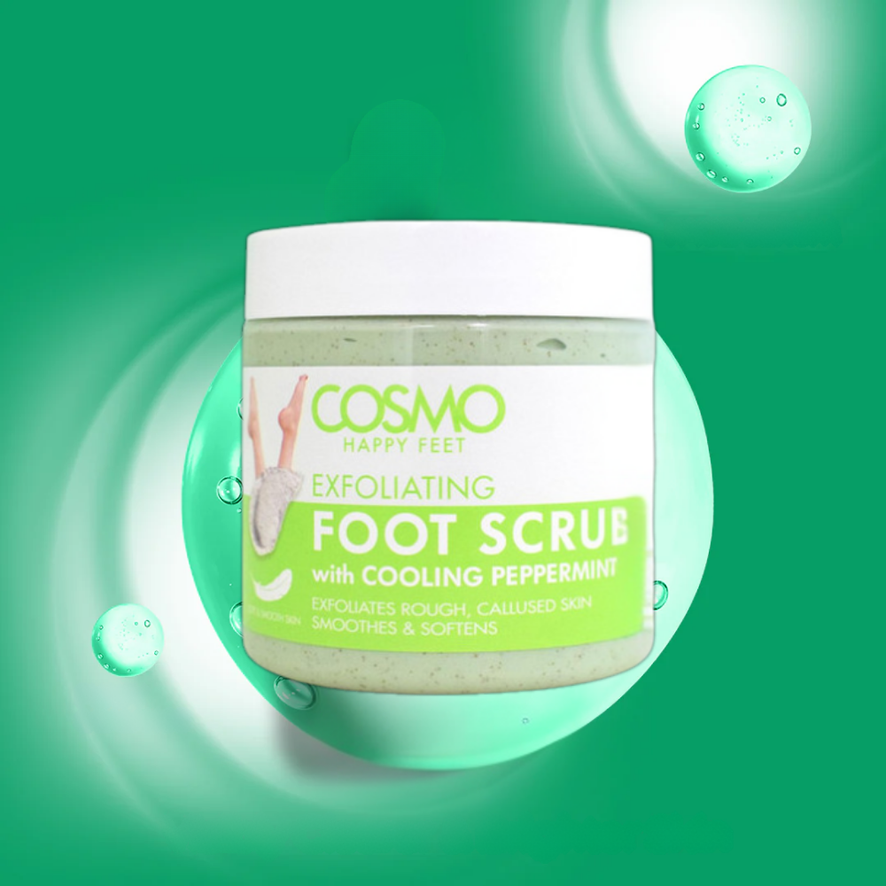 Cosmo Exfoliating Foot Scrub with Cooling Peppermint 500Ml
