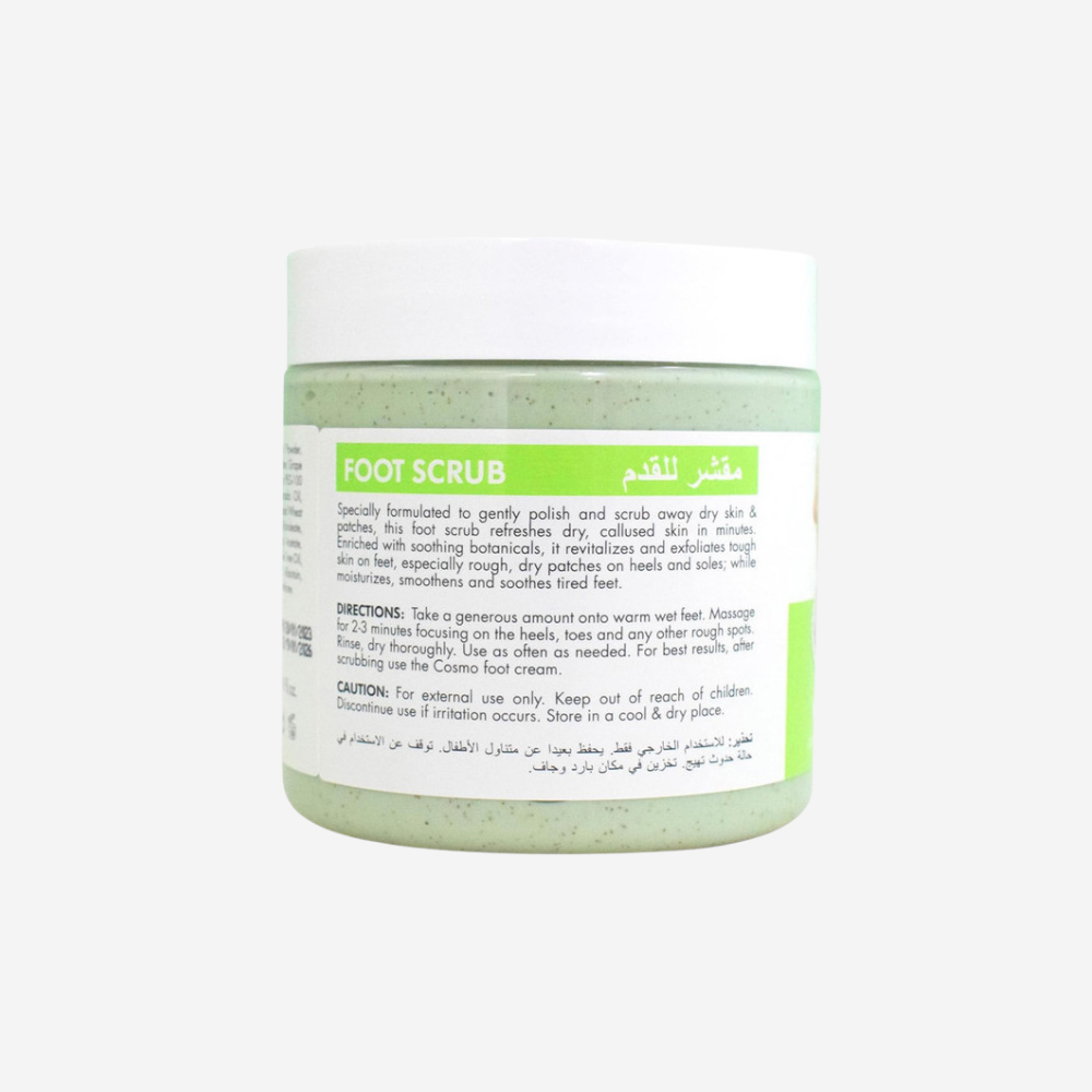 Cosmo Exfoliating Foot Scrub with Cooling Peppermint 500Ml