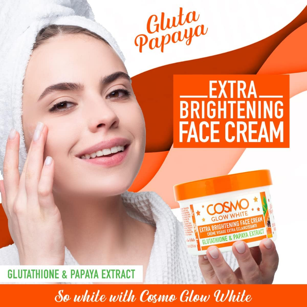 Cosmo Glow white Gluta Papaya Extra Brightening Face Cream 125Ml