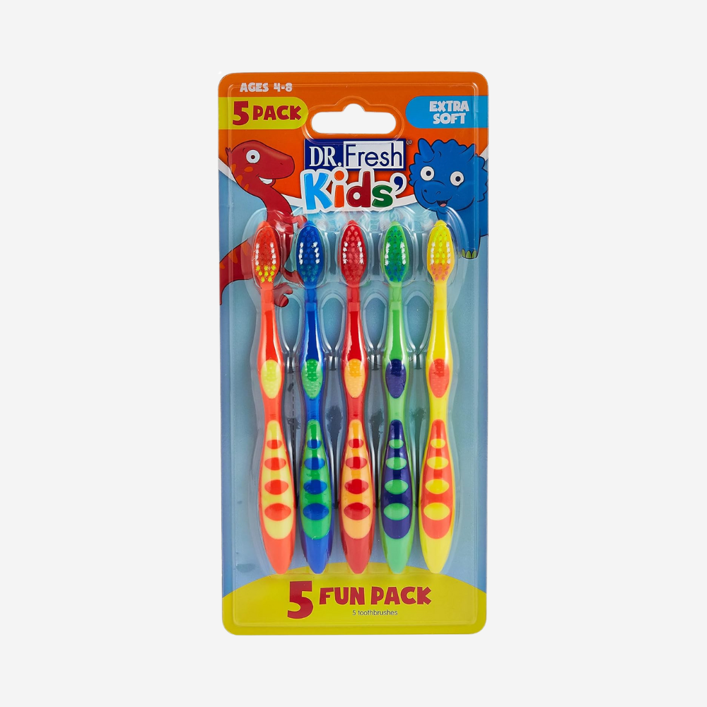 Dr Fresh Kids Toothbrush Blister, 5 Pack