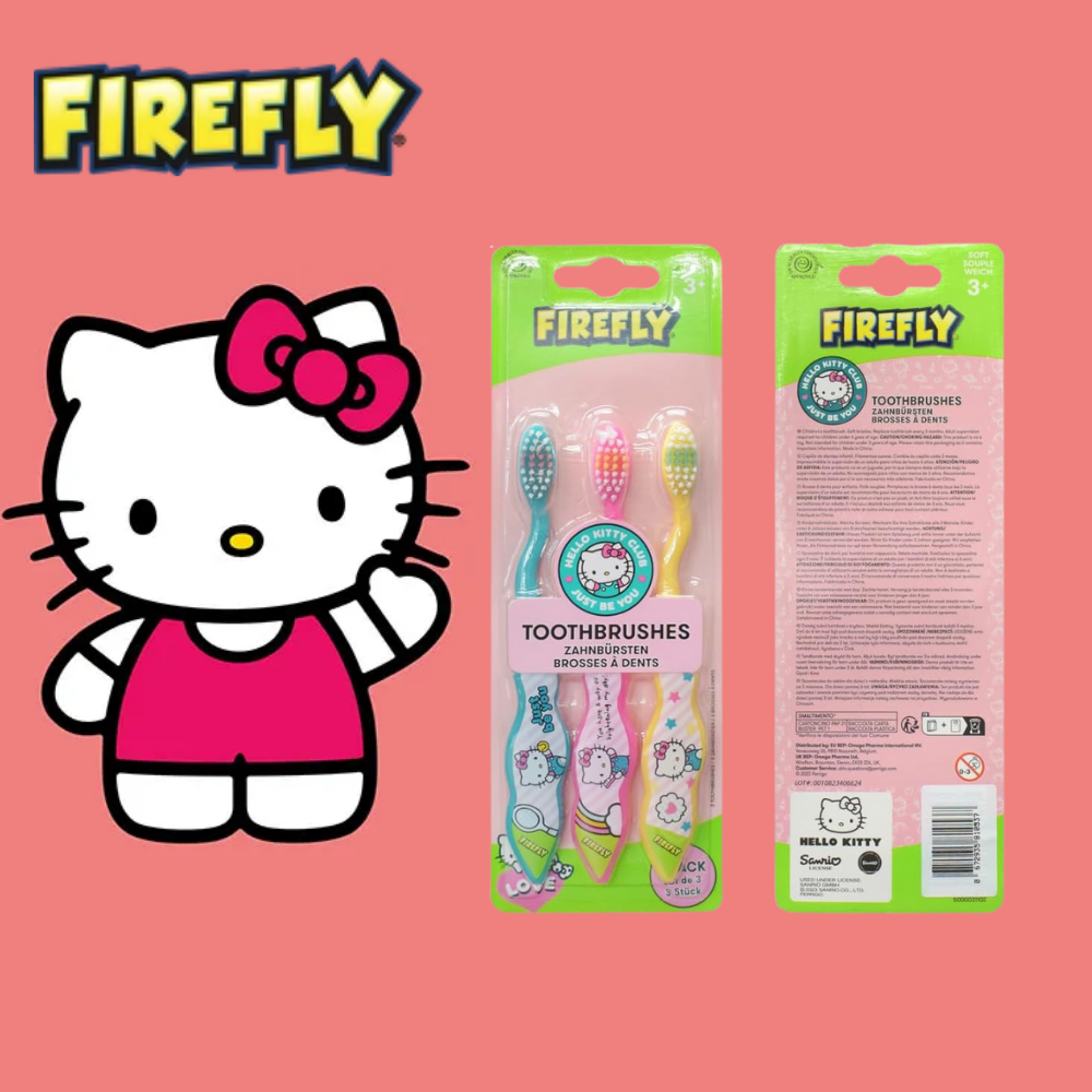 Firefly Hellokity 3 Pack Tooth Brush
