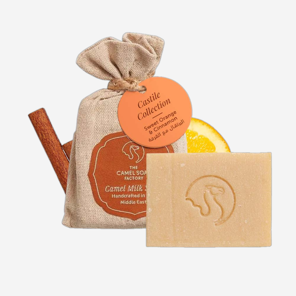 The Camel Soap Factory Milk Soap - Sweet Orange & Cinnamon 100G