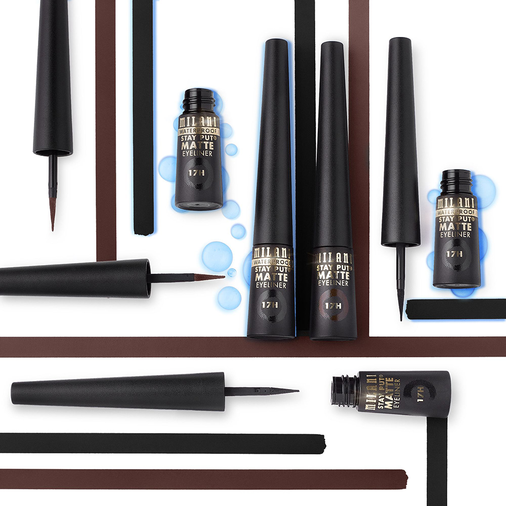 Milani Stay Put Matte Liquid Eyeliner Waterproof- Black