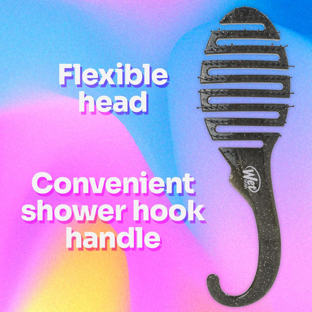 Wet Brush Shower Glitter Detangler - Black