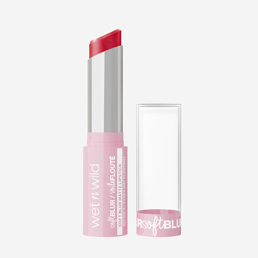 Wet n Wild Cloud Pout Soft Blur Matte Lipstick -Little Red Rosette