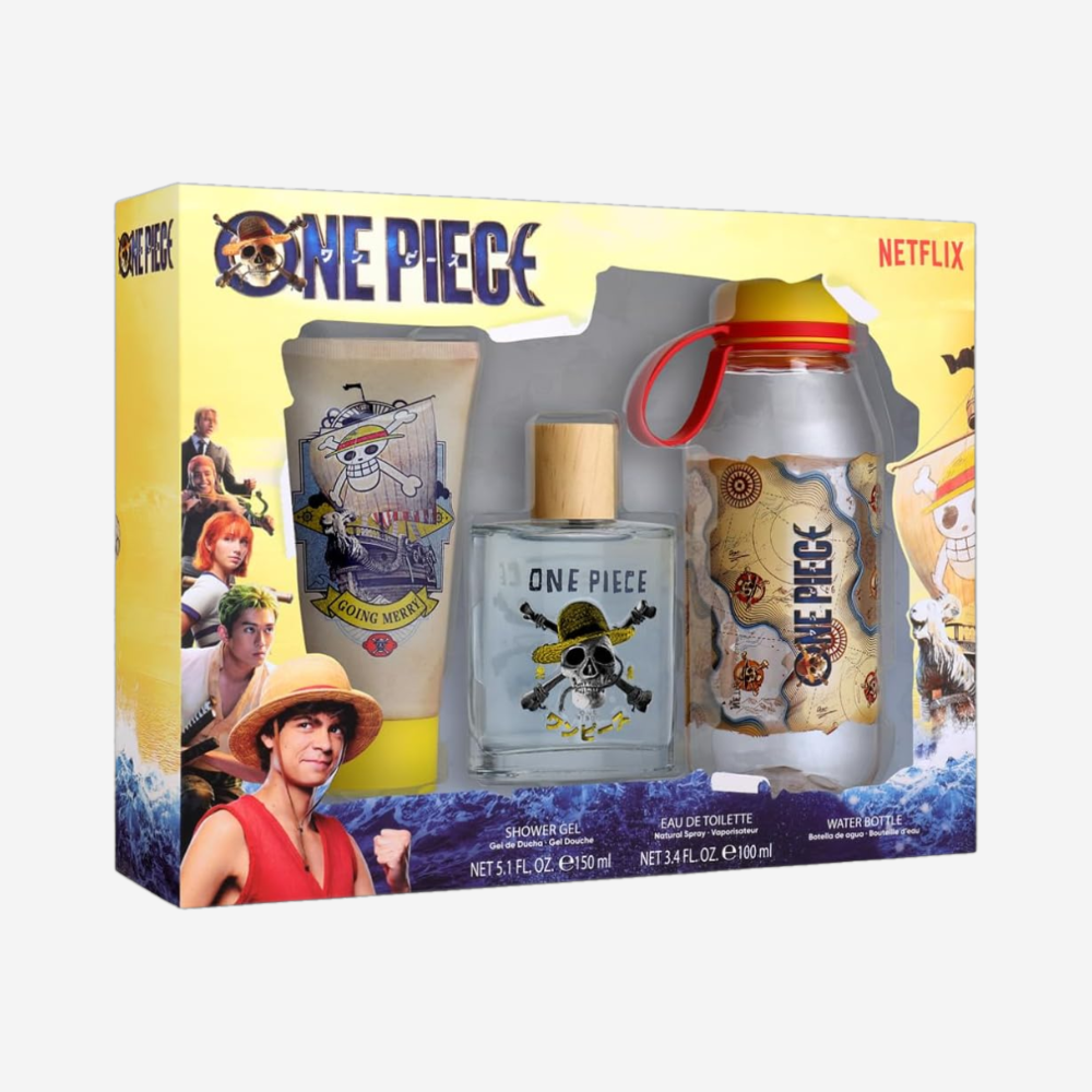 Air-Val Netflix One Piece-Edt 100 ml + Shower Gel 150 ml + Water Bottle Gift Set