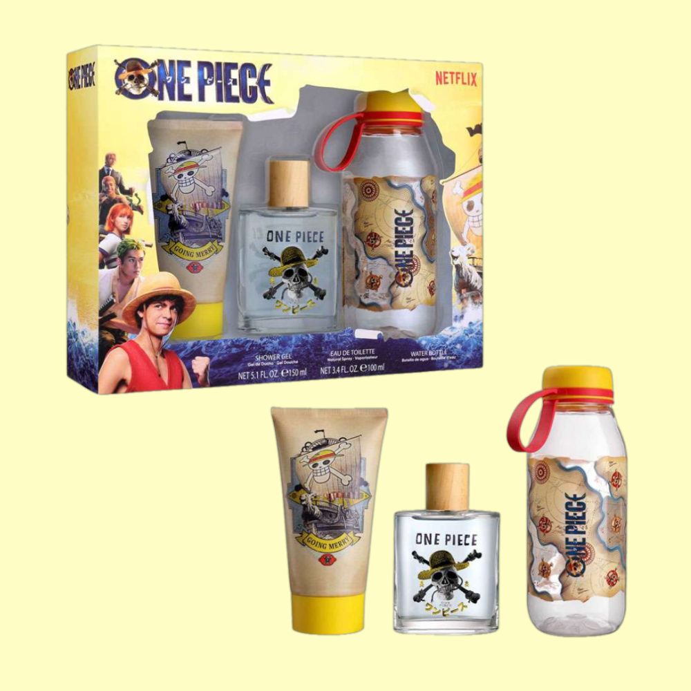 Air-Val Netflix One Piece-Edt 100 ml + Shower Gel 150 ml + Water Bottle Gift Set