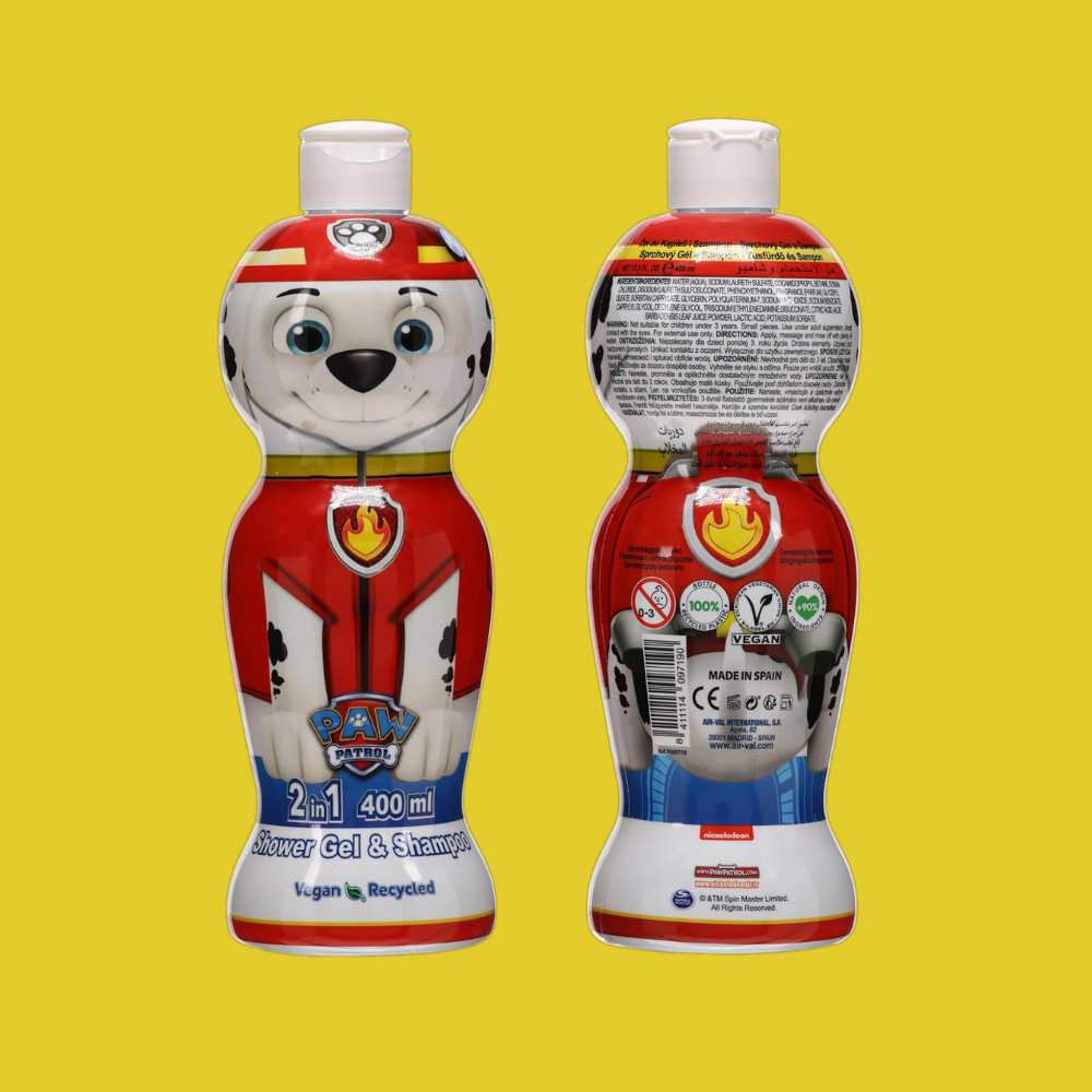 Air-Val Paw Patrol Shower Gel & Shampoo 1D Marshall 400 Ml