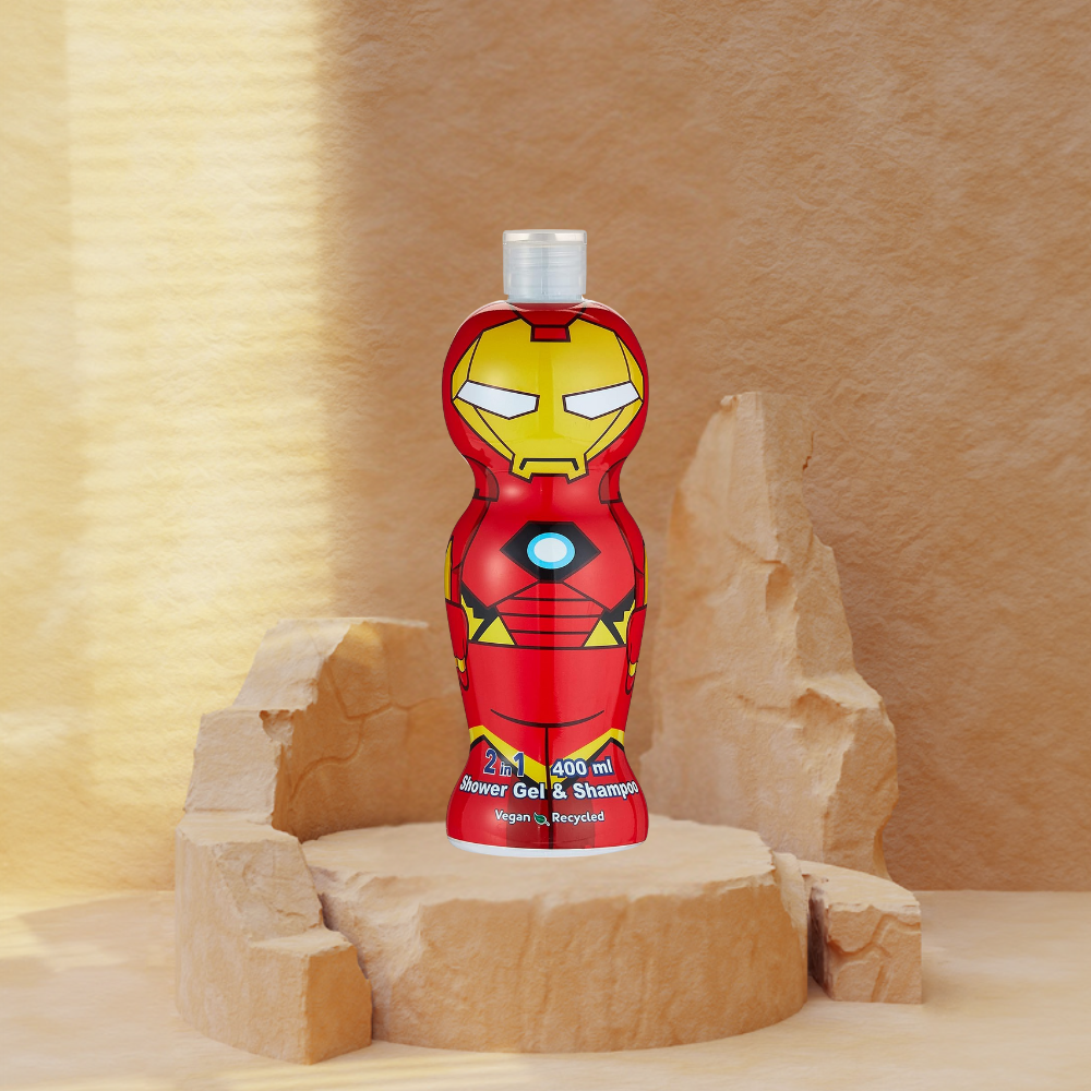 Air-Val Ironman Figure 1D Shower Gel & Shampoo 2In1 400 Ml