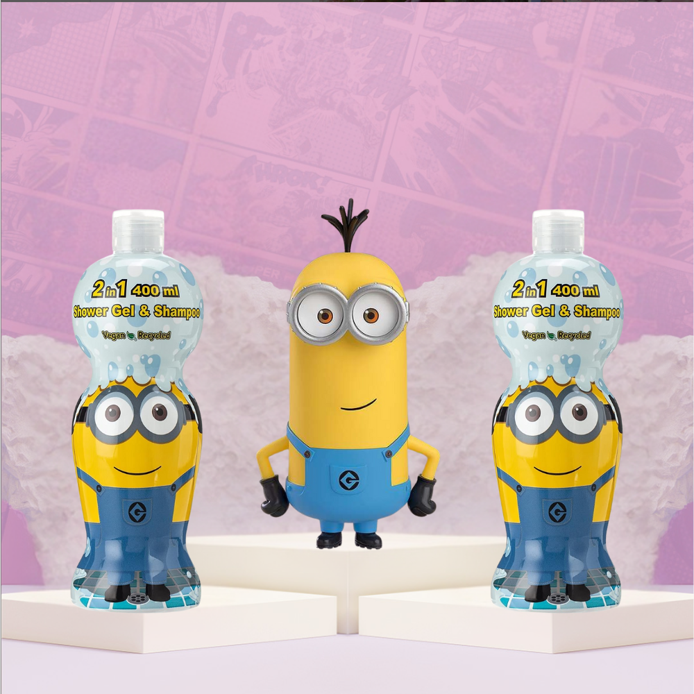 Air-Val Minions Figure 1D Shower Gel & Shampoo 2In1 400 Ml