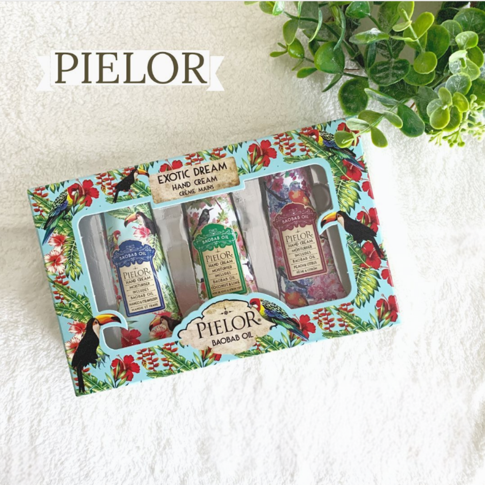 Pielor Exotic Dream Hand Cream Gift Box 30 Ml 3 Kinds - Pink