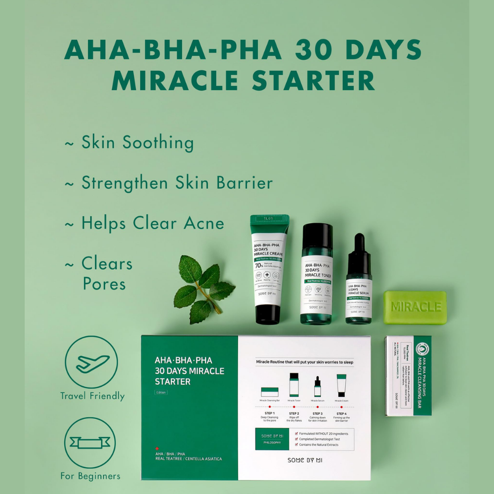 Some By Mi Aha-Bha-Pha 30 Days Miracle Starter Kit (4 Components)