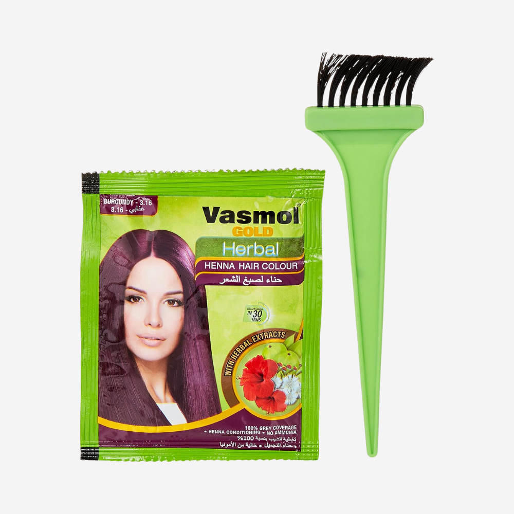 Vasmol Gold Herbal Henna - Burgundy 6X10G