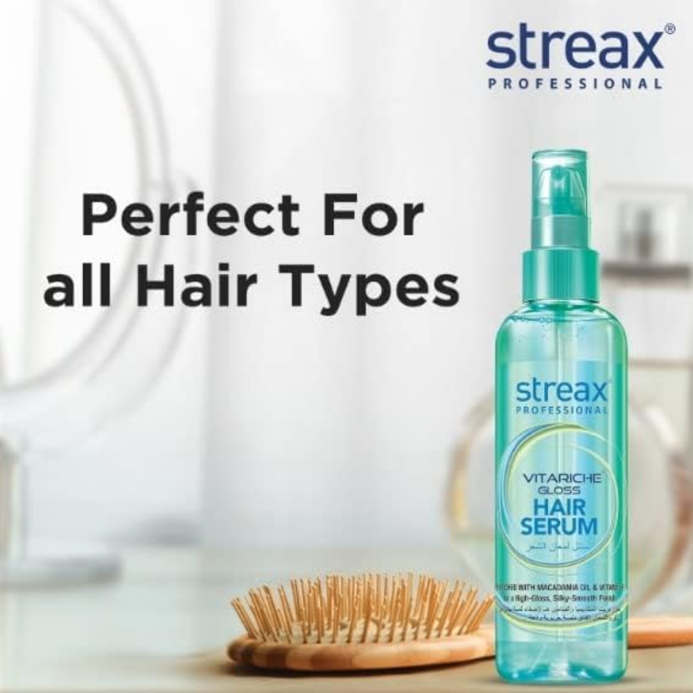Streax Pro Vitariche Gloss Hair Serum-100Ml