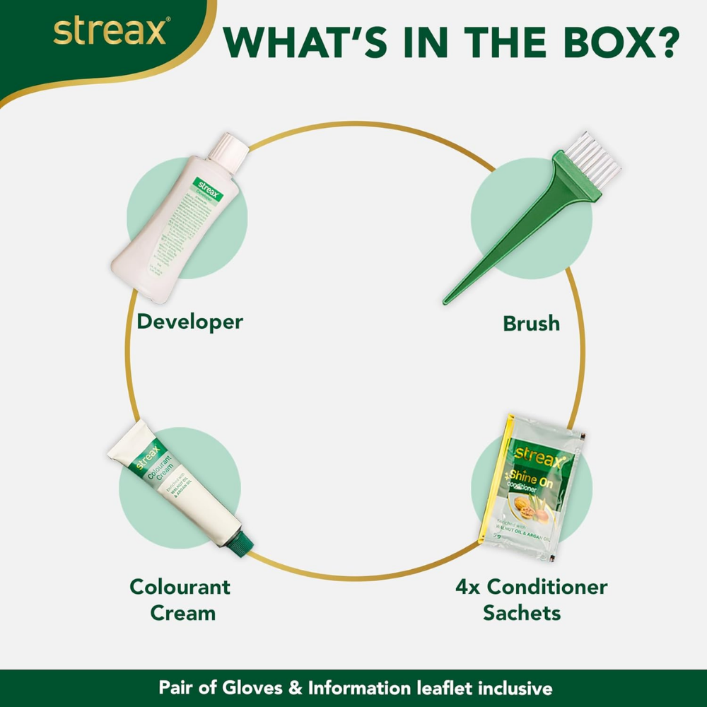 Streax Cream Hair Color - Natural Black 1