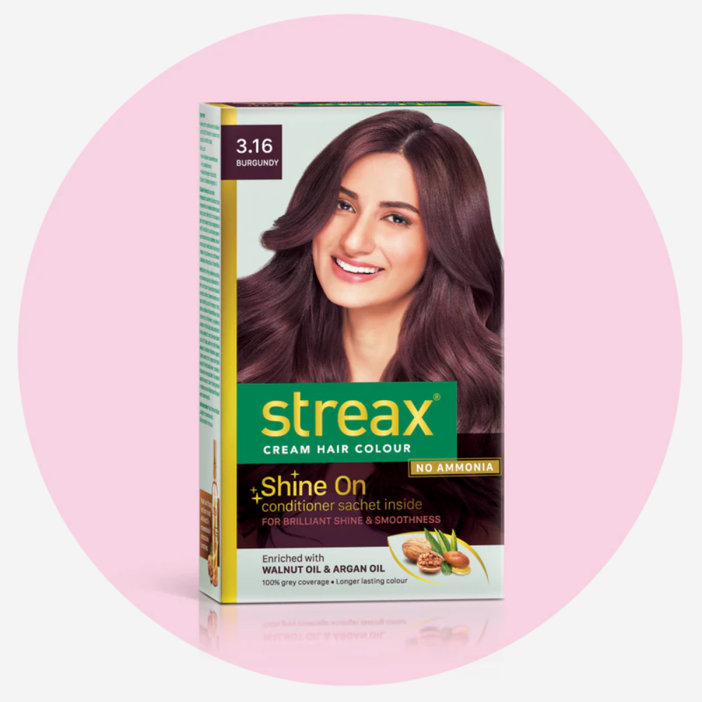 Streax Cream Hair Color - Burgundy 3.16