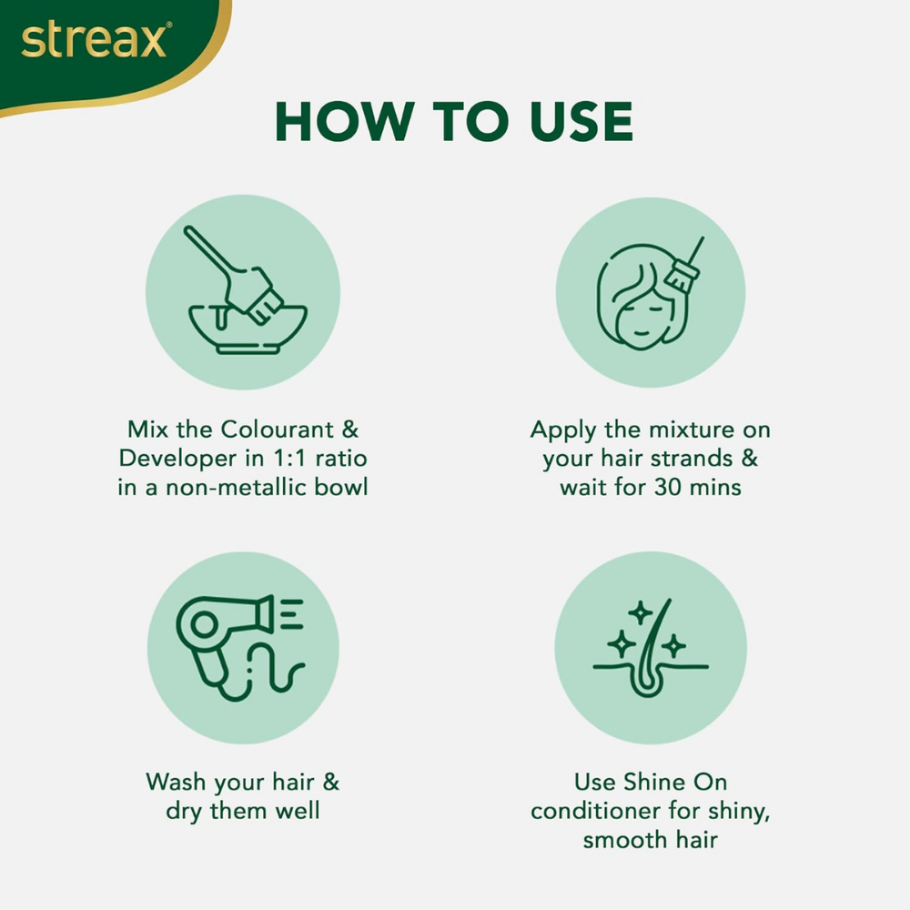 Streax Cream Hair Color - Natural Brown 4