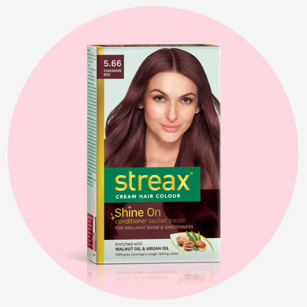 Streax Cream Hair Color - Cinnamon Red 5.66