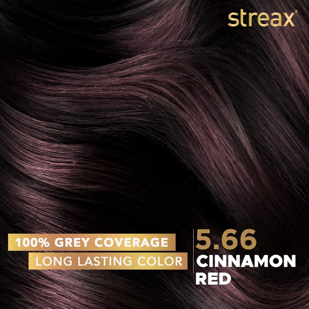 Streax Cream Hair Color - Cinnamon Red 5.66