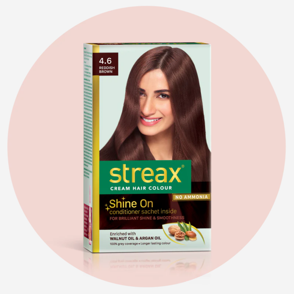 Streax Cream Hair Color - Reddish Brown 4.6