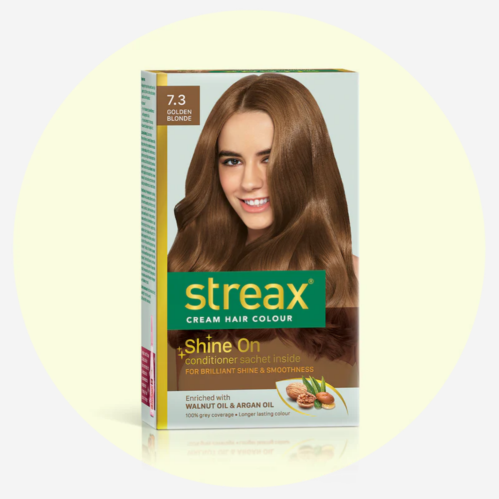 Streax Cream Hair Color - Golden Blonde 7.3