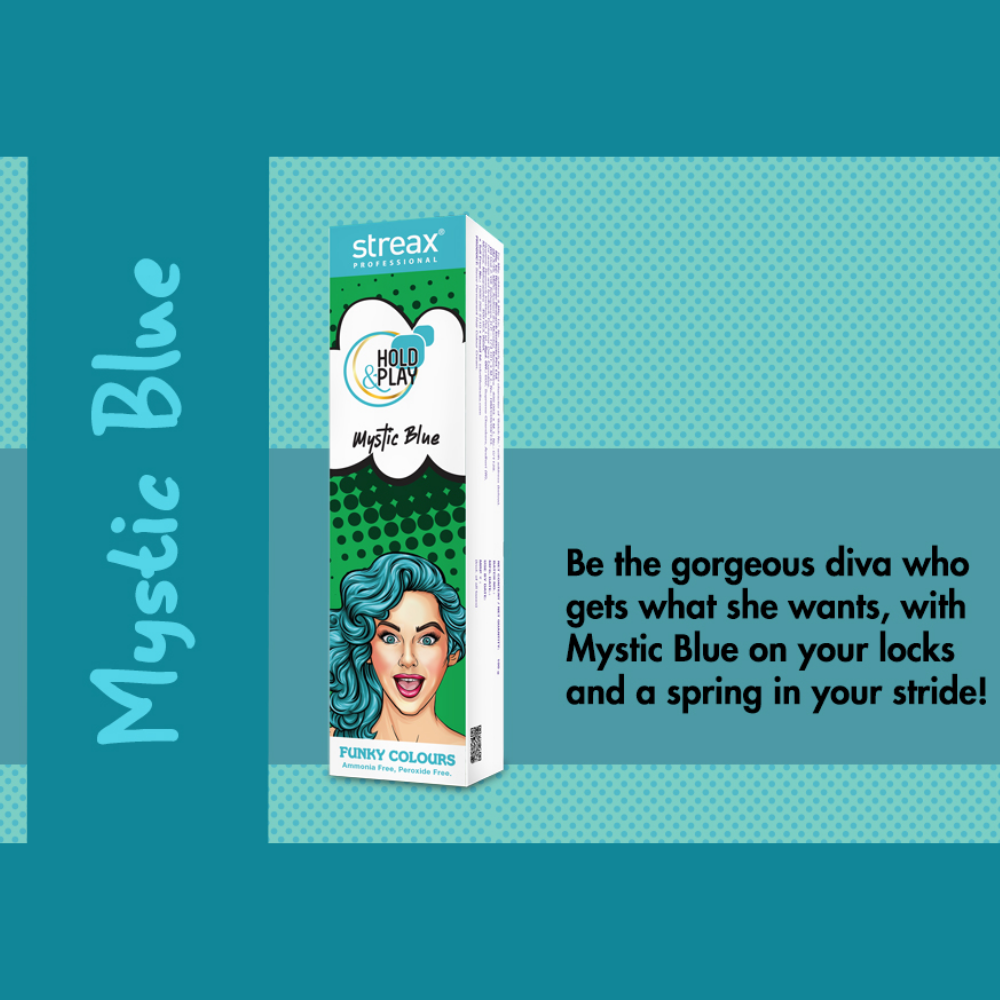 Streax Funky Color Mystic Blue 100 G