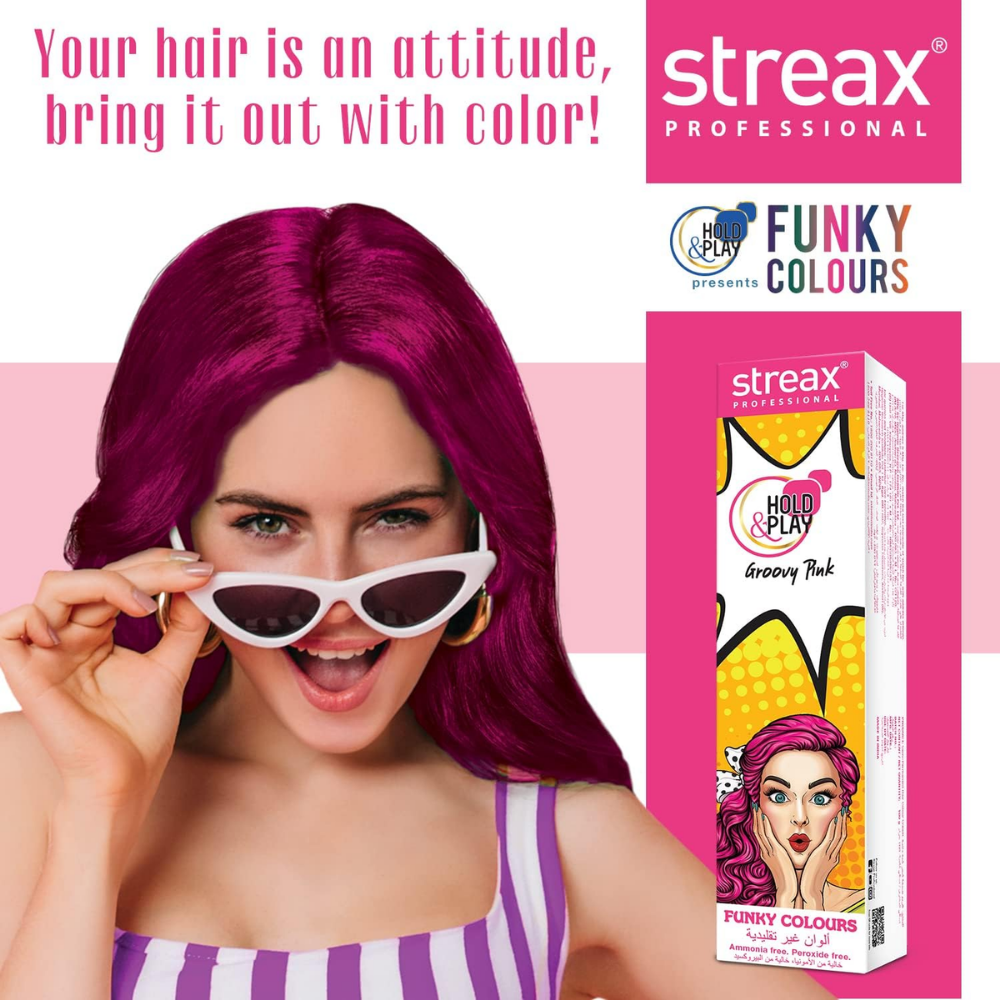 Streax Funky color Groovy Pink 100 G