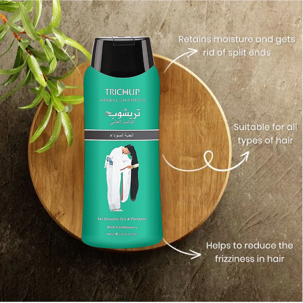 Trichup Herbal Shampoo Black Seed 400Ml