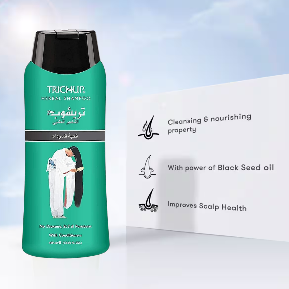 Trichup Herbal Shampoo Black Seed 400Ml