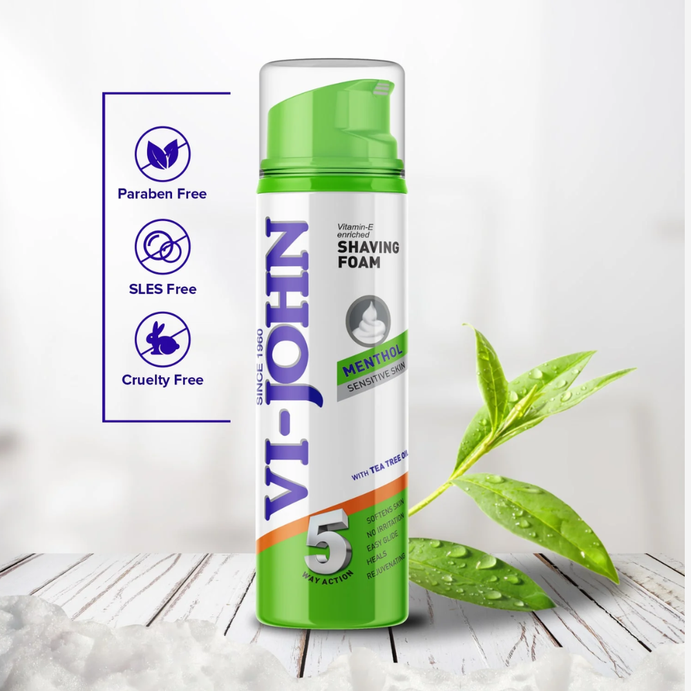 Vi-John Shaving Foam Menthol - 200 Ml