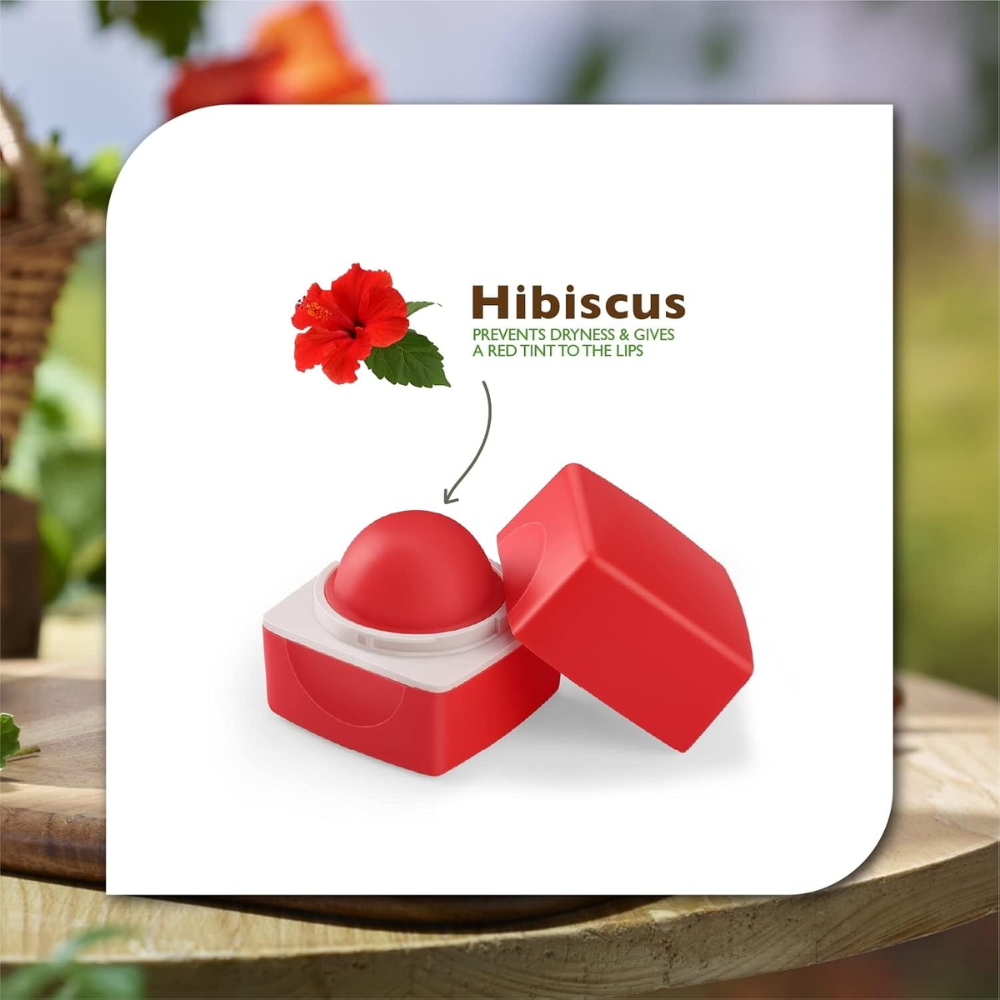 Organic Harvest Red Tinted Lip Balm: Hibiscus