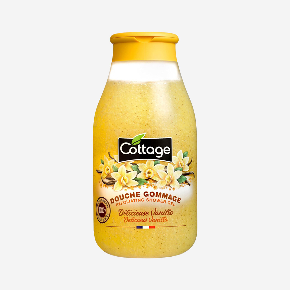 Cottage Exfoliating Shower Gel - Delicious Vanilla 270 Ml