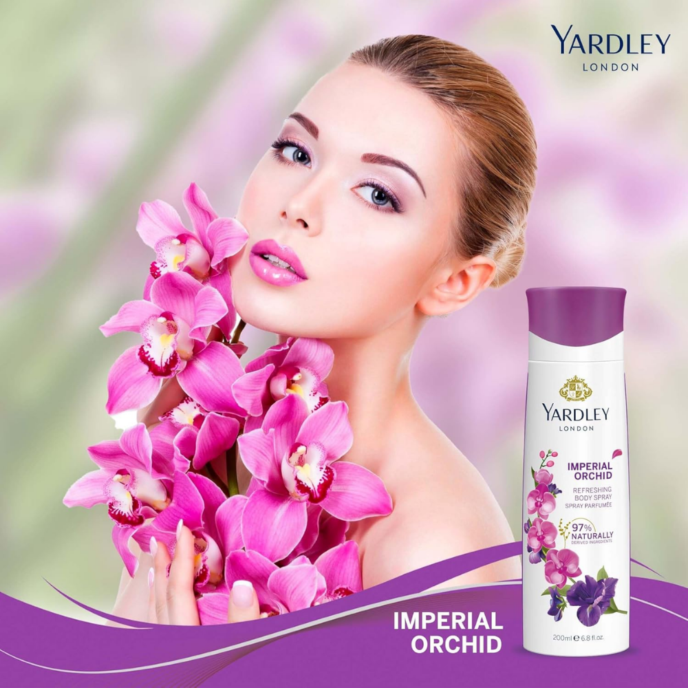 Yardley Body Spray Imperial Orchid 200Ml
