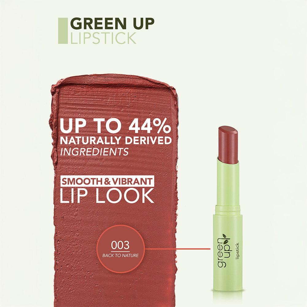 Flormar Green Up Lipstick-003 Natural Kiss