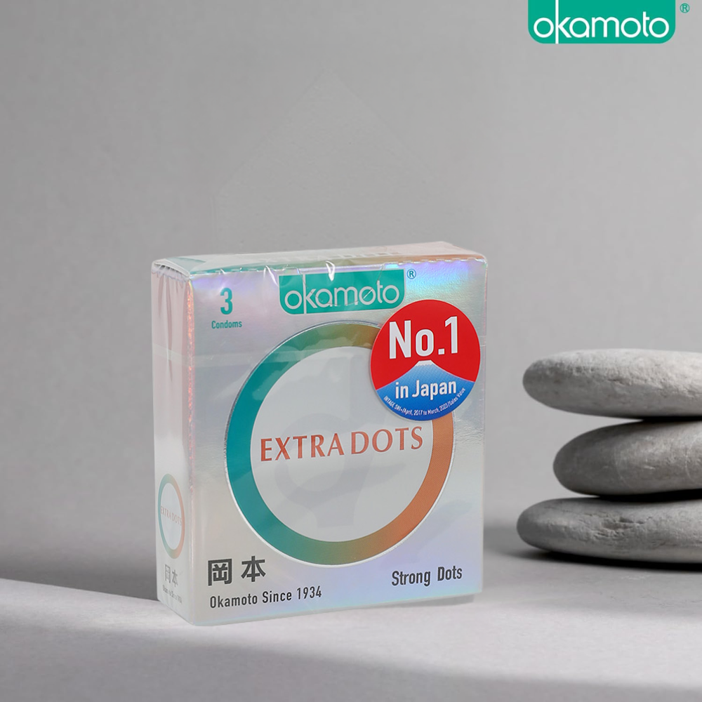 Okamoto Ok Series Extra Dots 3s pack