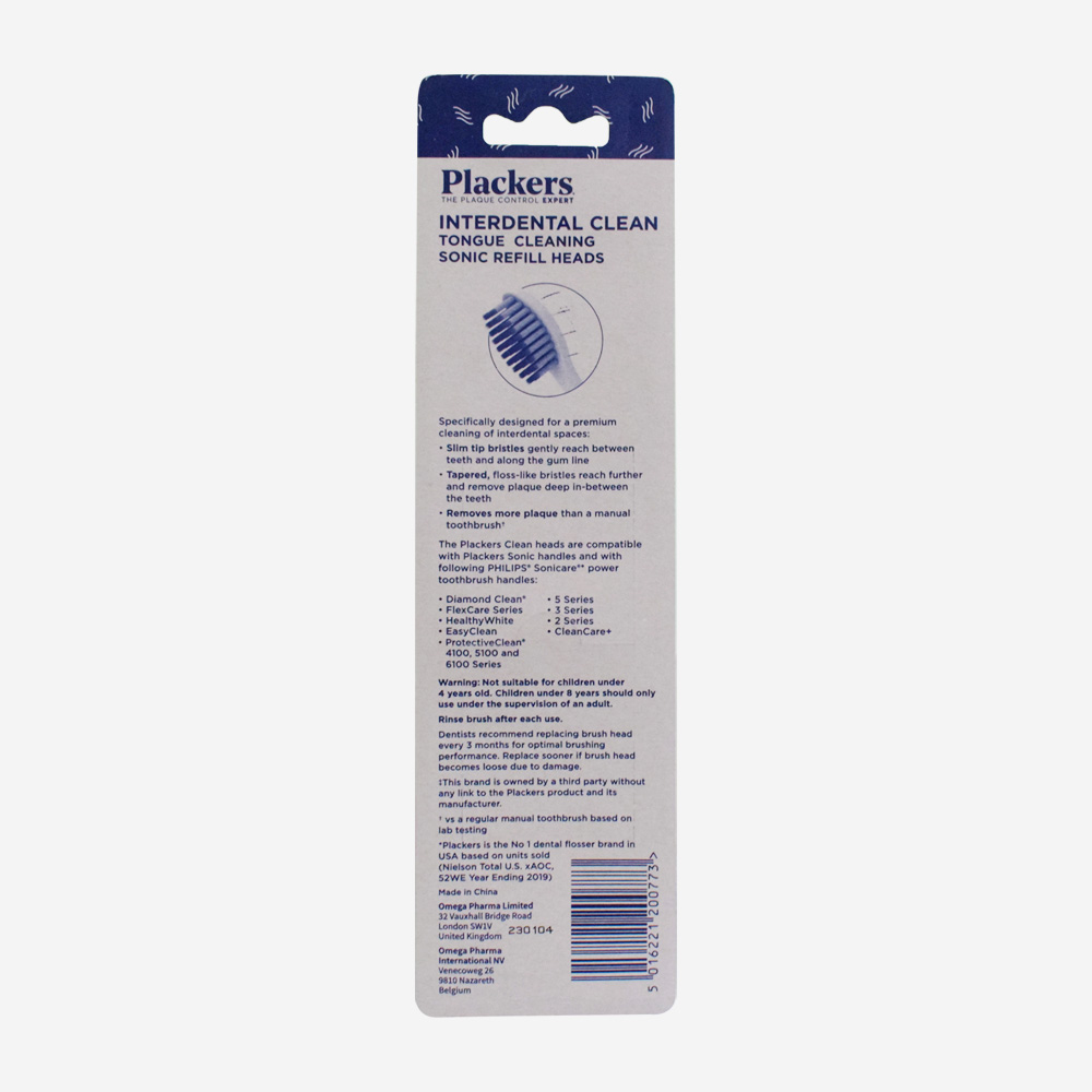 Plackers Refil Head Interdentl Clean