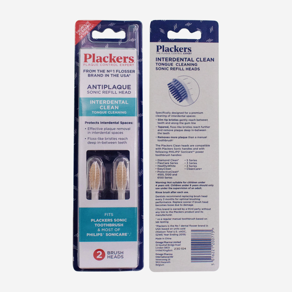 Plackers Refil Head Interdentl Clean