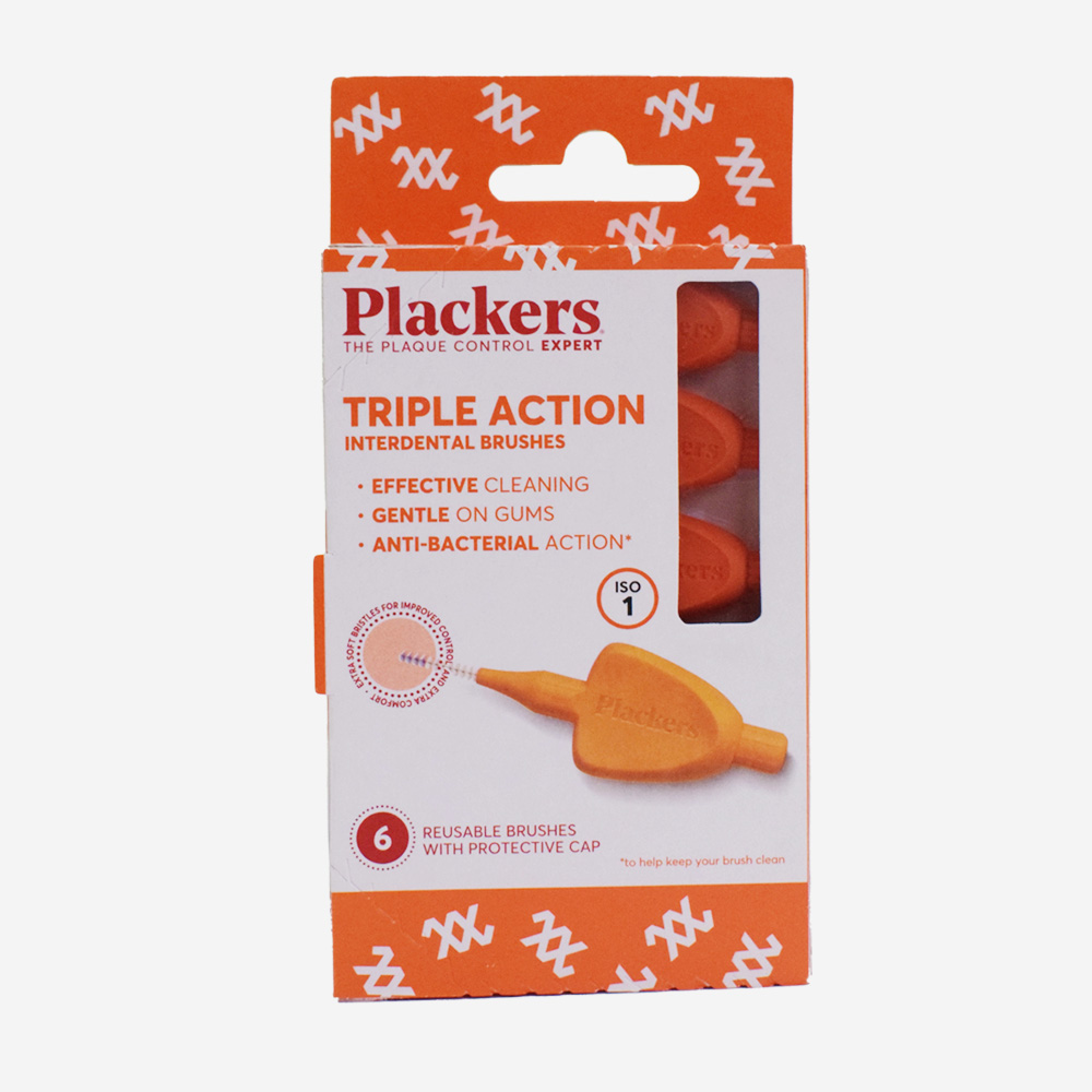 Plackers Triple Action Interdental Brushes Iso Size 1