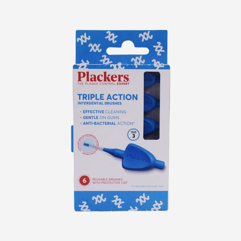 Plackers Triple Action Interdental Brushes Iso Size 3