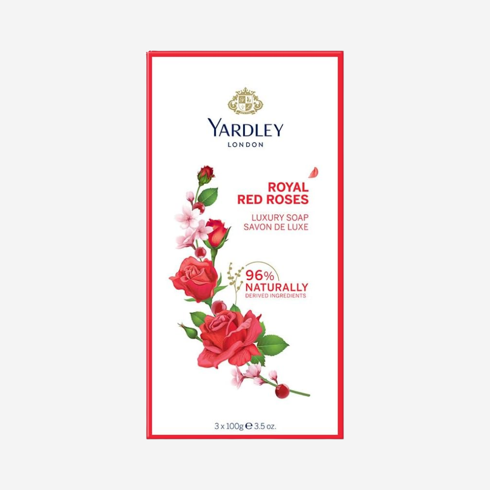 Yardley Soap Red Rose 100Gmx3