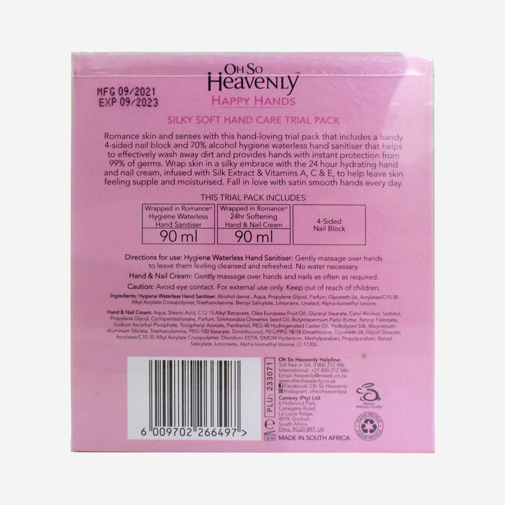 Oh So Heavenly Happy Hand trial Pack gift