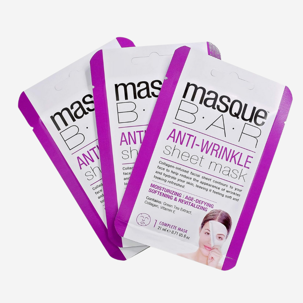 Masque Bar Anti Wrinkle Sheet Mask 21Ml X 3 Pcs