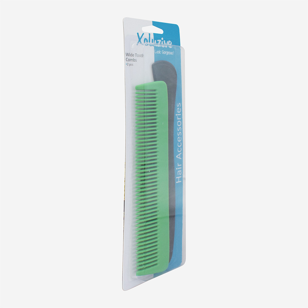 Xcluzive Wide Tooth Combs 2 Pcs