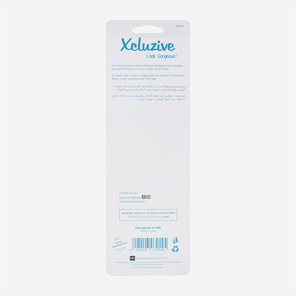 Xcluzive Wide Tooth Combs 2 Pcs