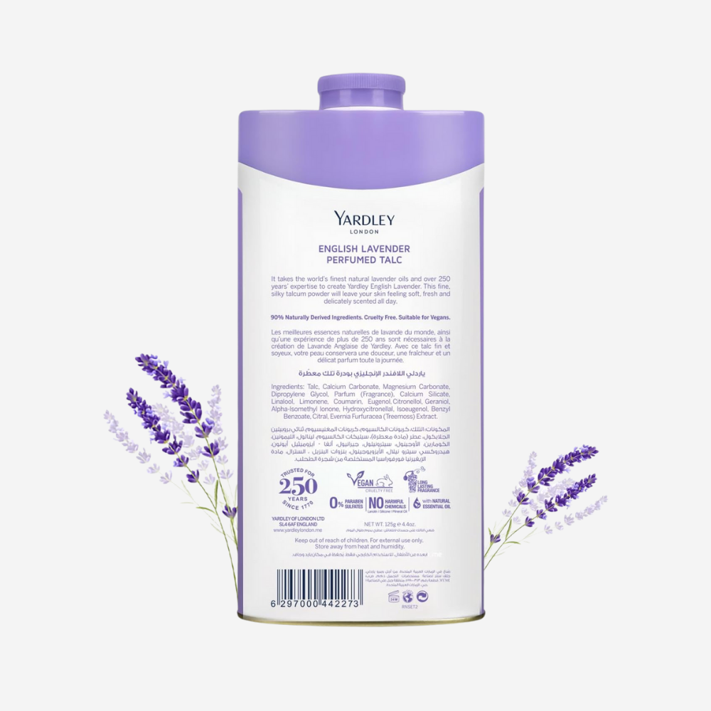 Yardley Talc Lavender 125Gm